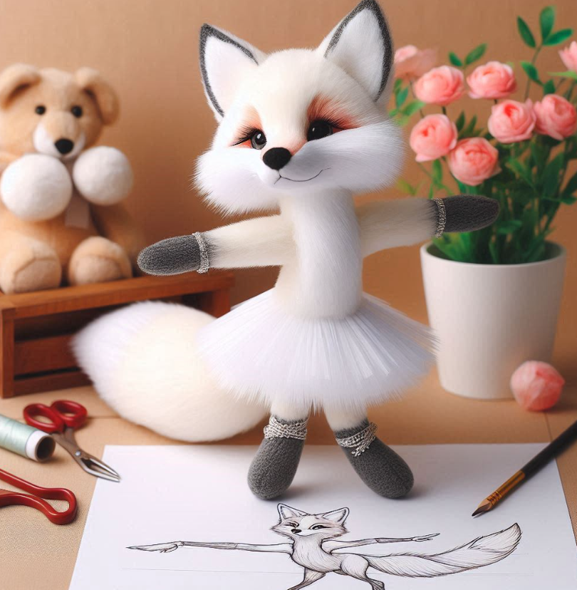 Custom stuffed plush toy custom dancer fox doll keychain plush pillow with company logo embroidered.1 2