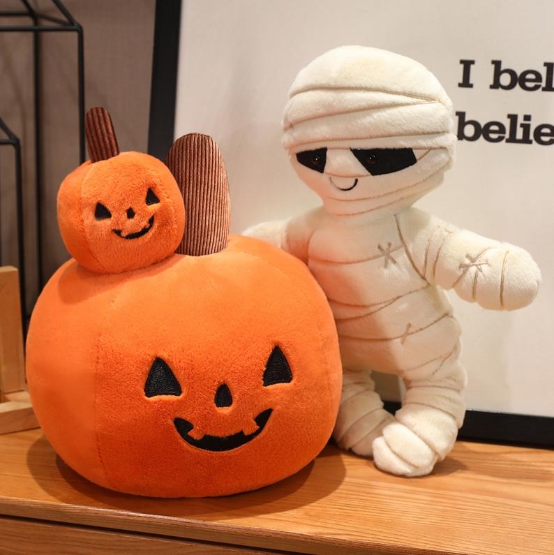 Muñeco de peluche de momia creativa, calabaza de Halloween, juguetes de peluche de Halloween para niños 9
