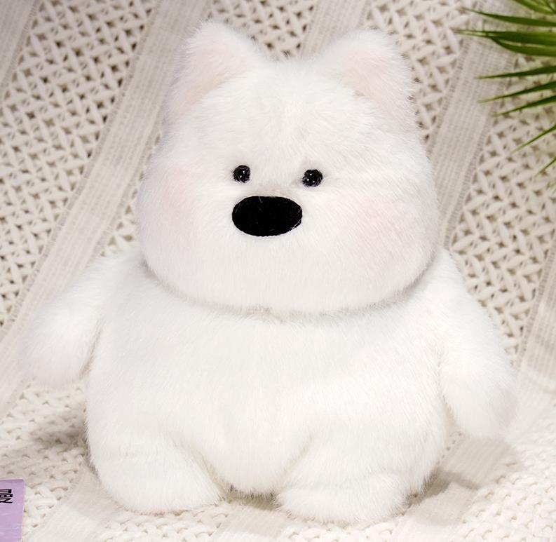 Cute White Bear Stuffed Animal Toys Panda Plush Toy Fat Pillows Baby Doll 12