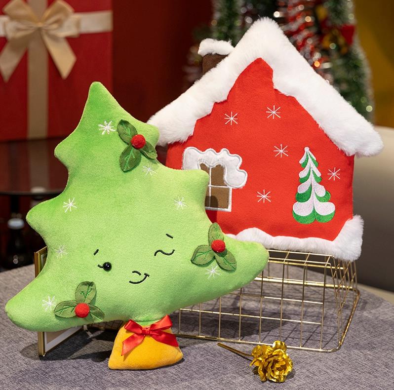 New Design Gingerbread Plush Man Christmas Tree Plush Pillow Cute Christmas Children Doll Gifts 7