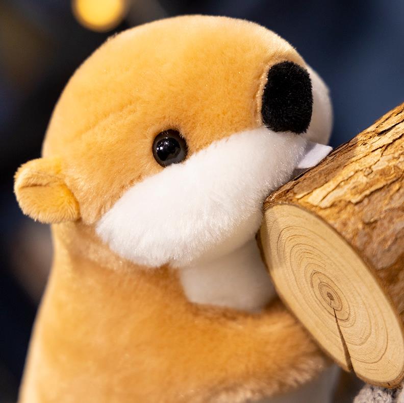 Cute simulation groundhog stuffed animal toys standing plush doll kids plushies 9