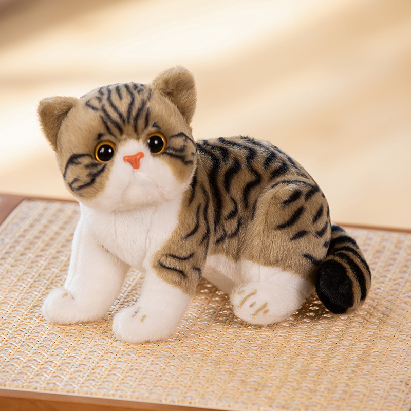 Eco friendly Custom Simulation pet cat plush doll2 2