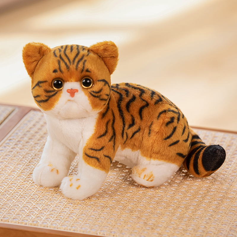 Eco friendly Custom Simulation pet cat plush doll2 3