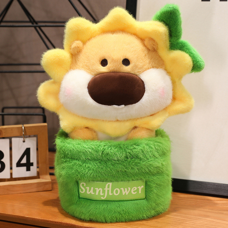 Adorable Hamster Plush in Flower Pot Perfect for adding a touch of sweetness to your life A lovely gift for all ages. 1