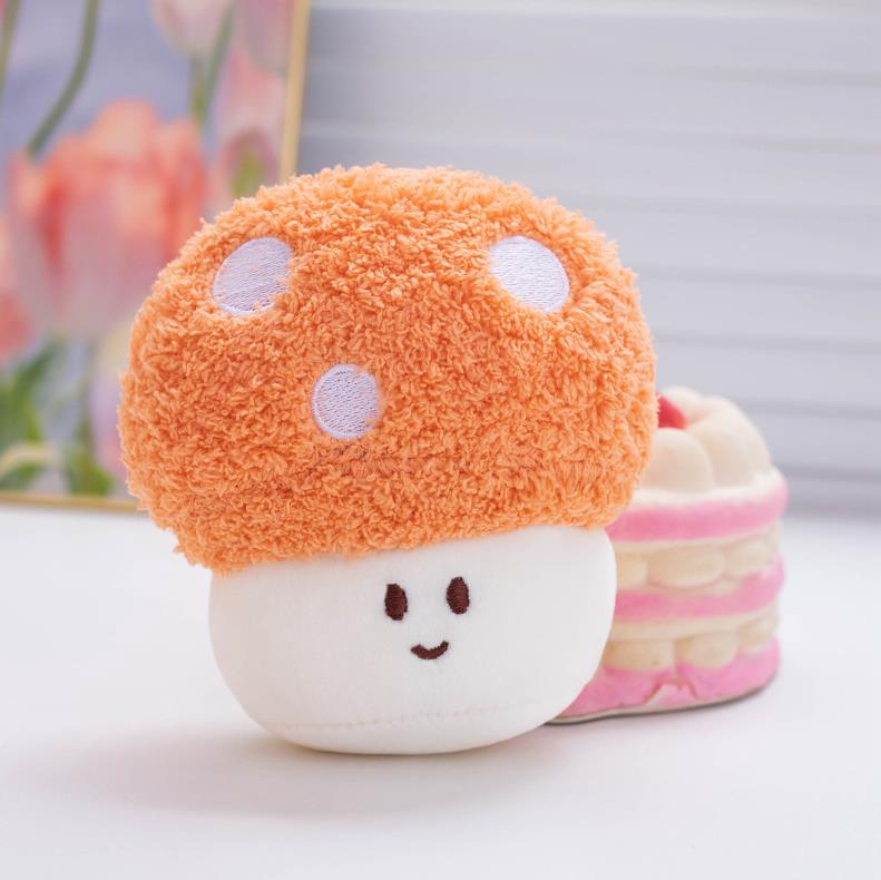 Small Size Cute Mushroom Plush Keychain Stuffed Toys Colourful Mushroon Plush Toy 10