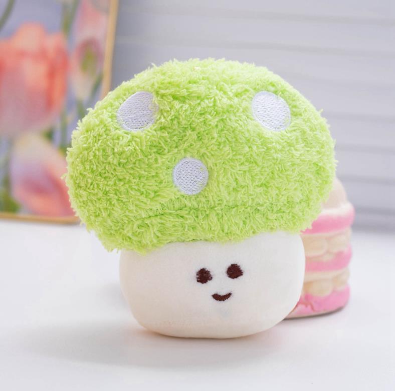 Small Size Cute Mushroom Plush Keychain Stuffed Toys Colourful Mushroon Plush Toy 9