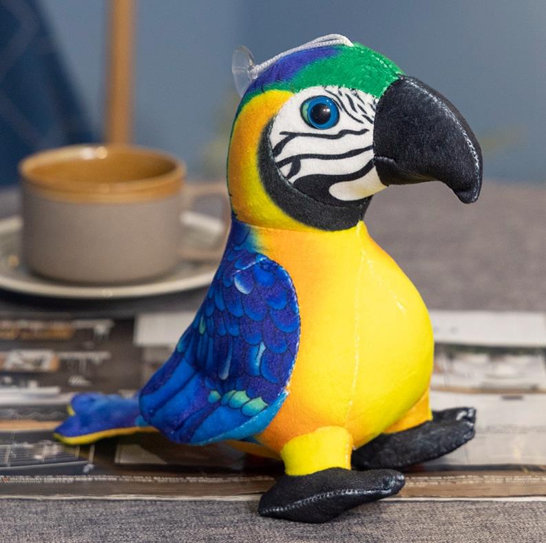 Imitation Parrot Stuffed Animal Toys Wild Animals Doll Bird Plush Toy Kids Gifts 8