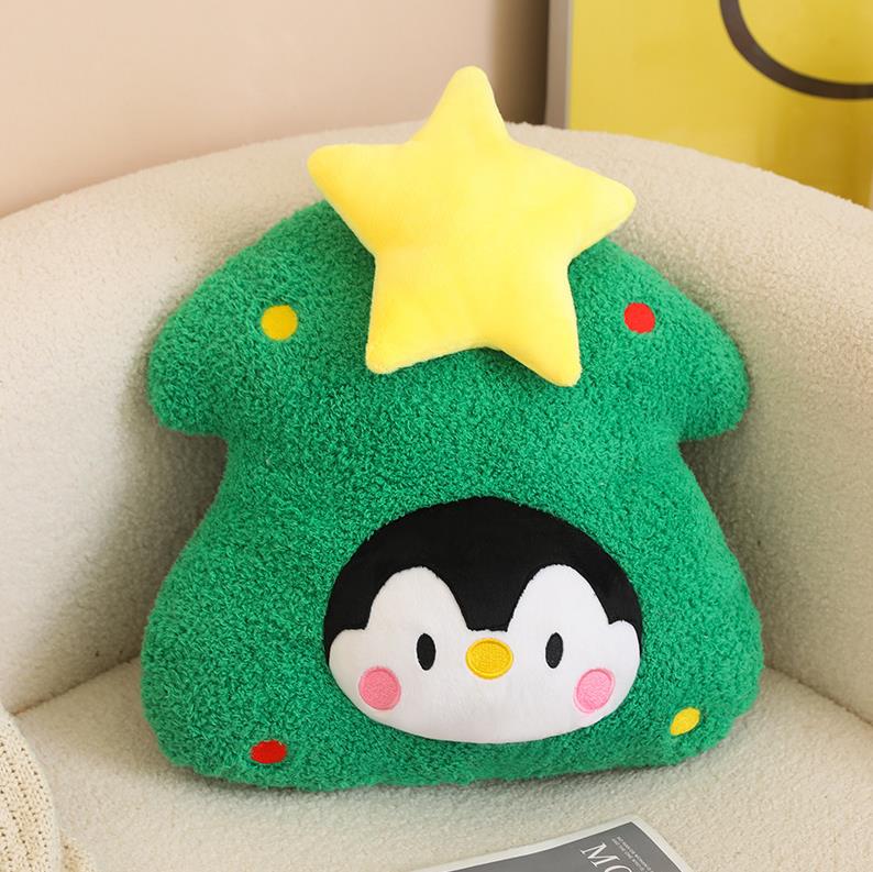 Creative Christmas Tree Plush Pillow Unicorn Elk Santa Claus Stuffed Toys Home Deocration 8