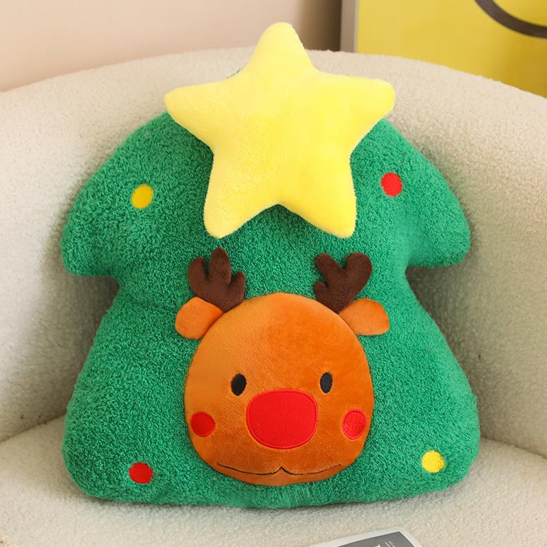 Creative Christmas Tree Plush Pillow Unicorn Elk Santa Claus Stuffed Toys Home Deocration 11
