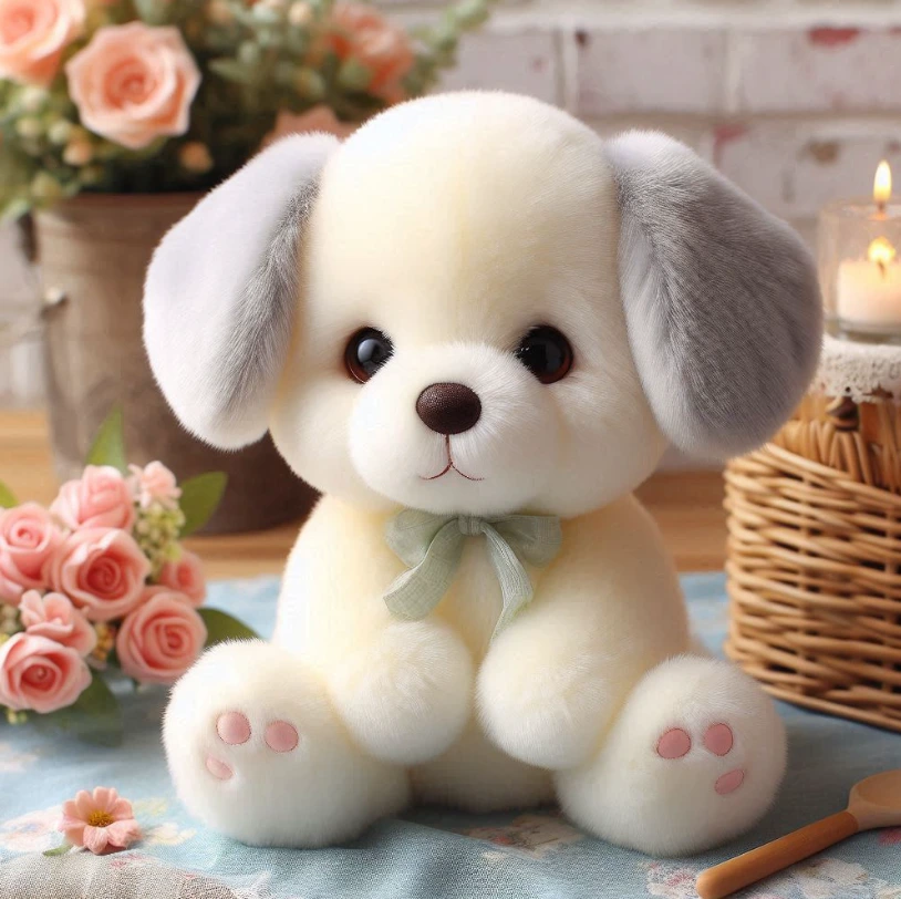 Custom stuffed plush toy custom pudding dog puppy doll keychain plush pillow with company logo embroidered.2 1