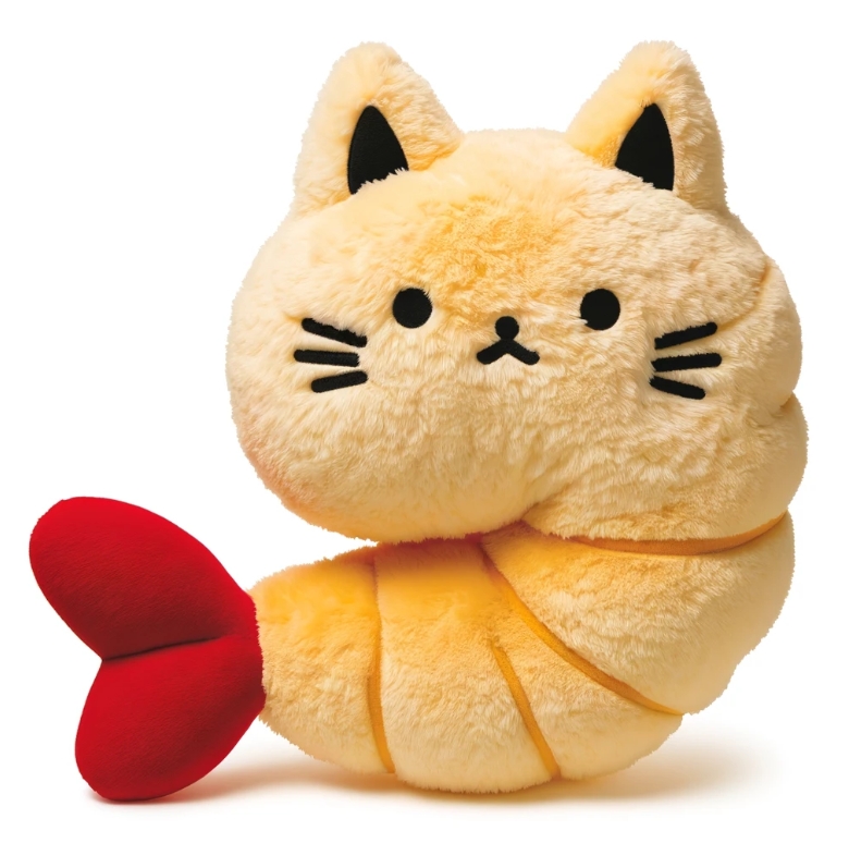 20cm Custom Plush Cat Stuffed Plush Shrimp Toy Japan Tempura Fried Shrimp Plush Toy 8