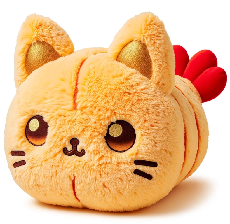 20cm Custom Plush Cat Stuffed Plush Shrimp Toy Japan Tempura Fried Shrimp Plush Toy 13