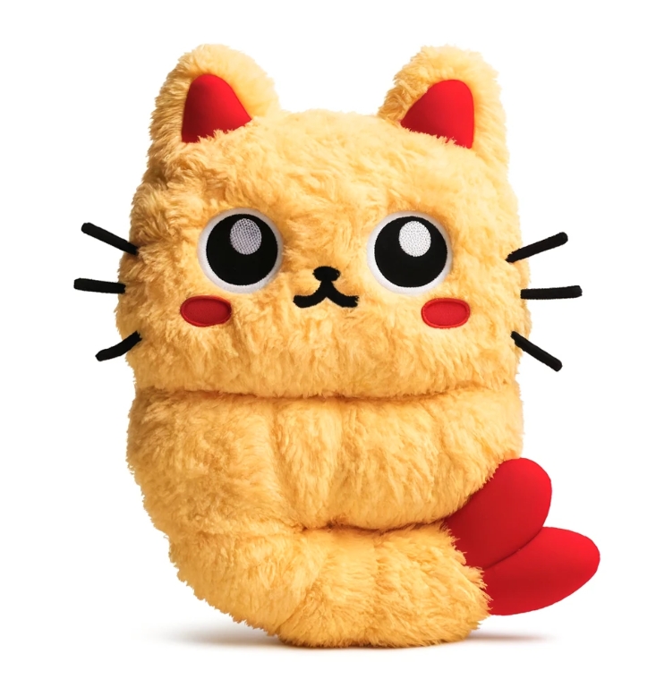 20cm Custom Plush Cat Stuffed Plush Shrimp Toy Japan Tempura Fried Shrimp Plush Toy 12