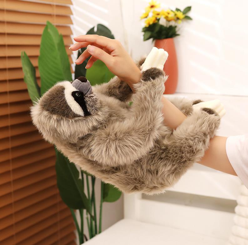 Wholesale Cuddly Custom Baby Stuffed Sloth Plush Toys Maned Sloth Stuffed Wild Animal doll 11