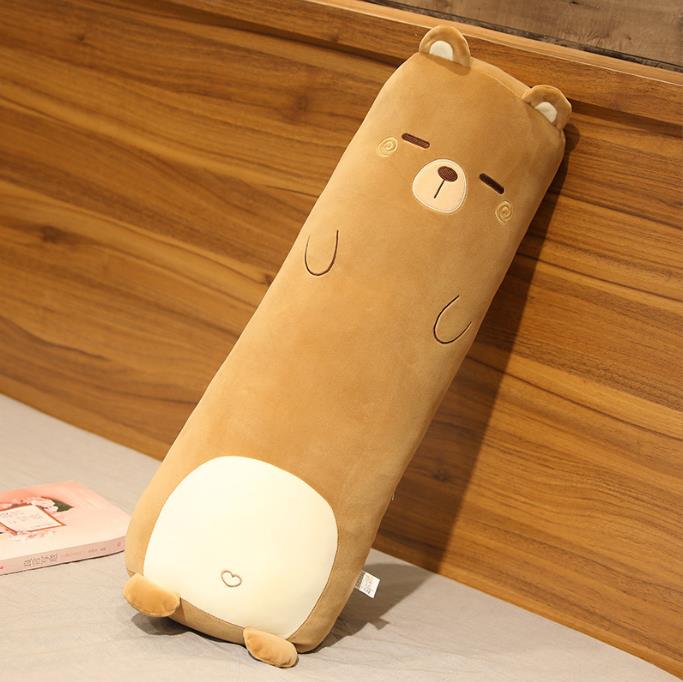 Cute Dinosaur Bear Rabbit Duck Stuffed Animal Toys Plush Animals Long Pillow Plushie Doll 13