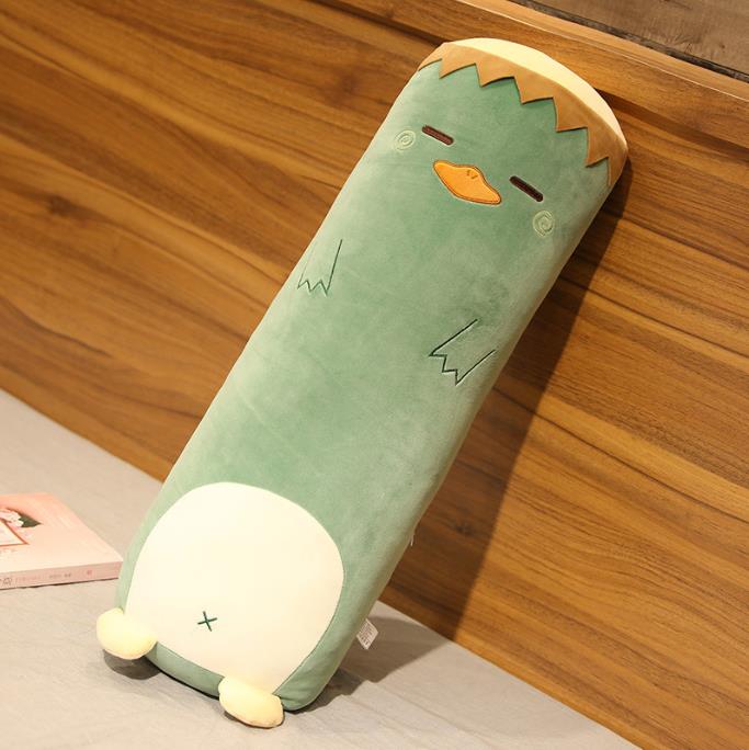 Cute Dinosaur Bear Rabbit Duck Stuffed Animal Toys Plush Animals Long Pillow Plushie Doll 11