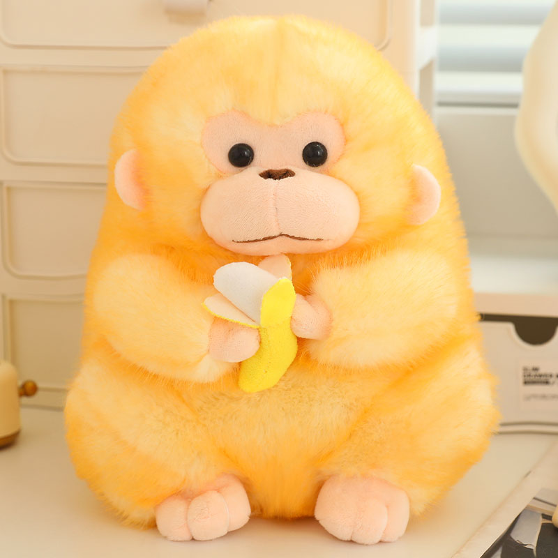 Eco friendly Custom Cute Golden Monkey Simulation monkey plush doll 3