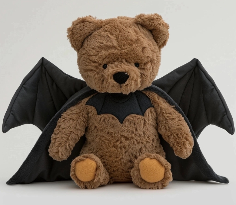 Festival Gift Halloween Bear Bat Plush Stuffed Animal Toy Custom Plush Toy 25cm Doll 8