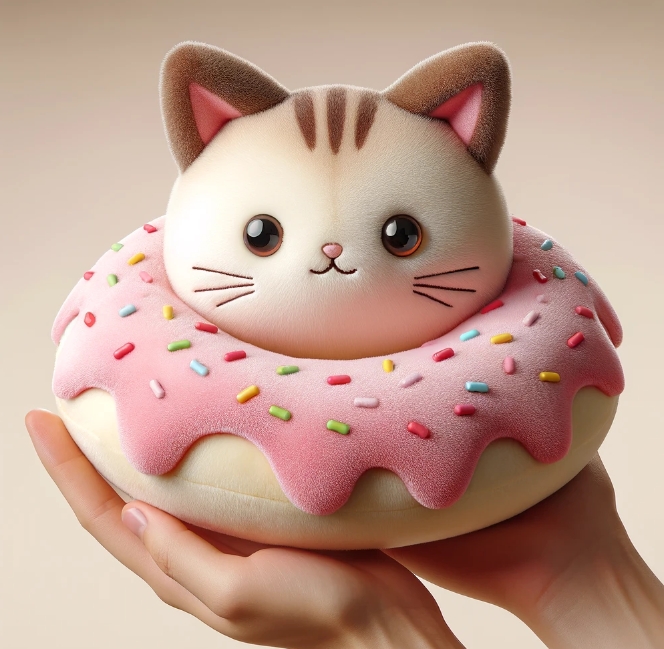 Kawaii Stuffed Animal Toys Plush Custom Plush Toy Pillow Rabbit Cat Donut Plush Toy 8