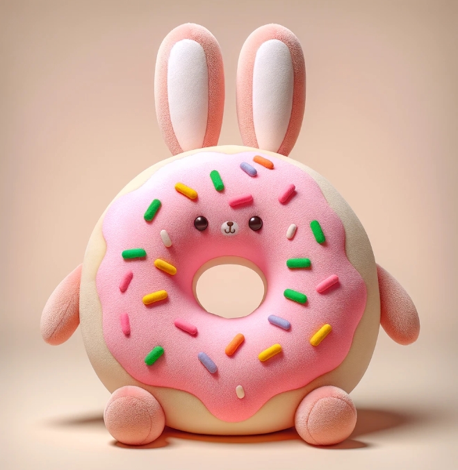 Kawaii Stuffed Animal Toys Plush Custom Plush Toy Pillow Rabbit Cat Donut Plush Toy 10