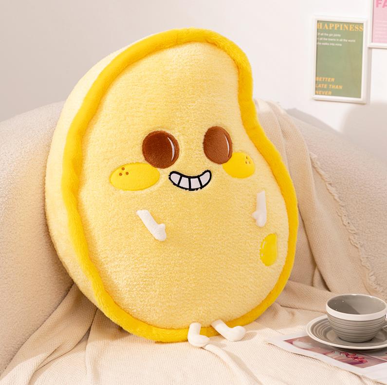 Peluche de mango, pera, manzana y limón de colores, con forma de fruta de dibujos animados. 8