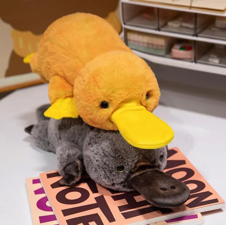Super Soft Yellow And Gray Platypus Plush Toy Stuffed Animal Toys Plush Doll Plushies 1