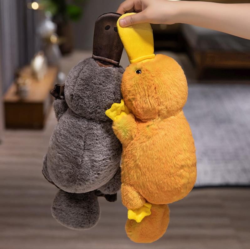 Super Soft Yellow And Gray Platypus Plush Toy Stuffed Animal Toys Plush Doll Plushies 8