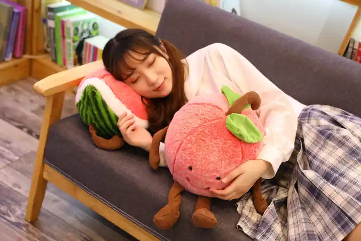 Wholesale Stuffed Plush Toy Fruit Cherry And Watermelon Plush Pillow 5