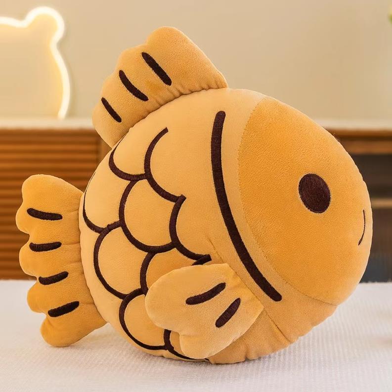 Cute Taiyaki Plush Toy Fish Doll Pillow Stuffed Animal Home Decoration 7