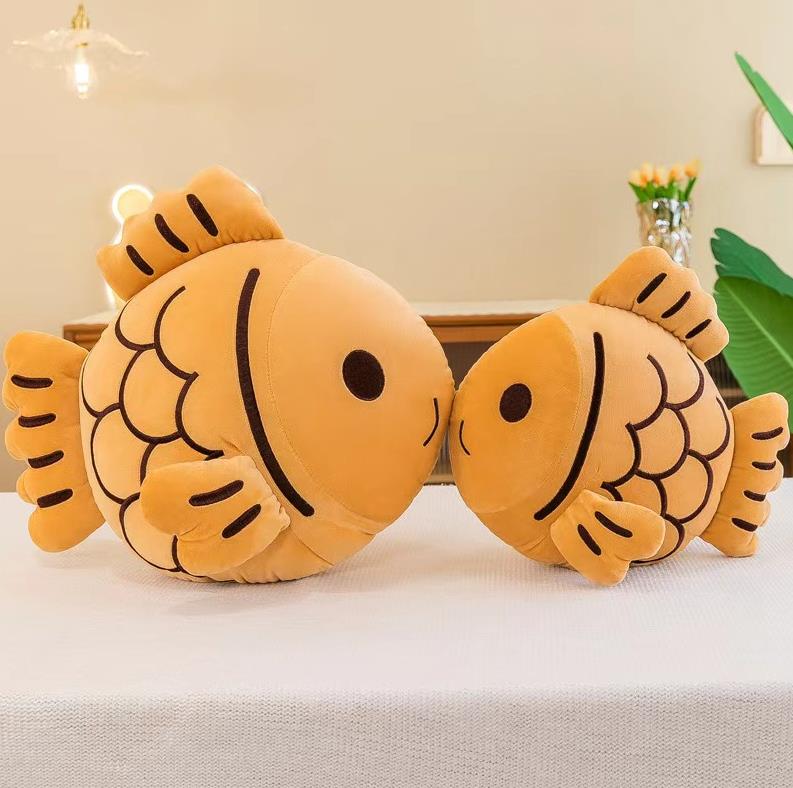 Cute Taiyaki Plush Toy Fish Doll Pillow Stuffed Animal Home Decoration 9
