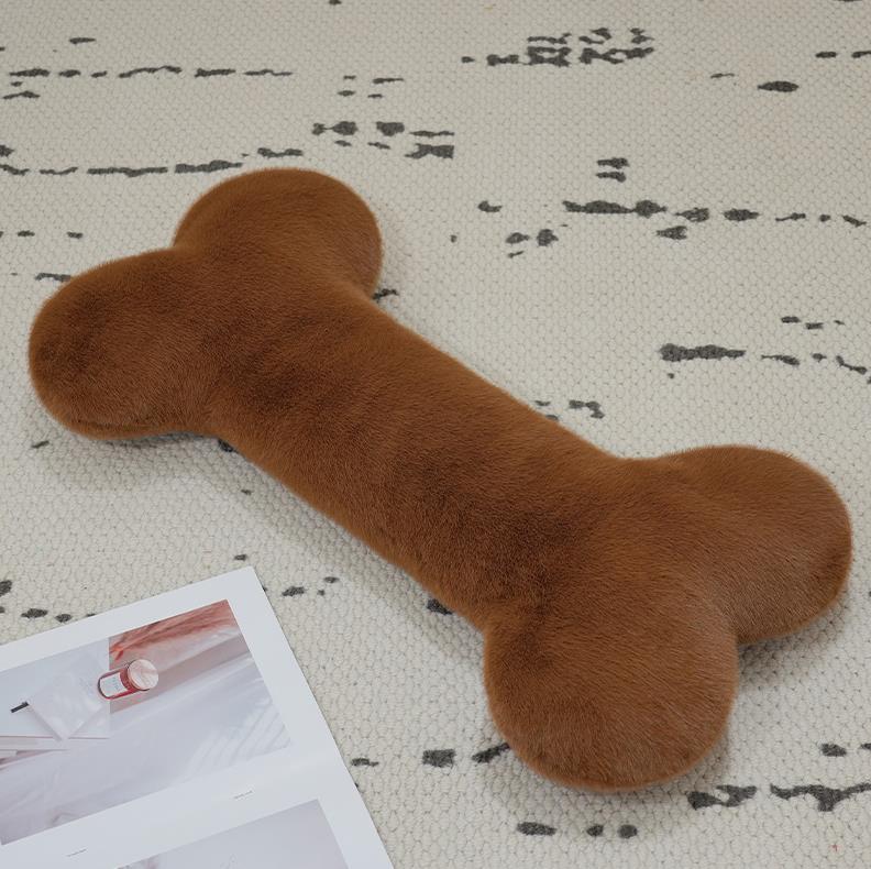 Производитель: Плюшевая подушка в форме собачьей кости, мягкая длинная подушка для украшения дома и кровати. 9