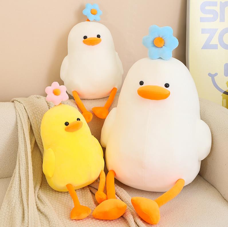 Lovely Yellow Dukc Stuffed Animal Toys Plush Duck Toy Pillow Kids Doll Plushie 8
