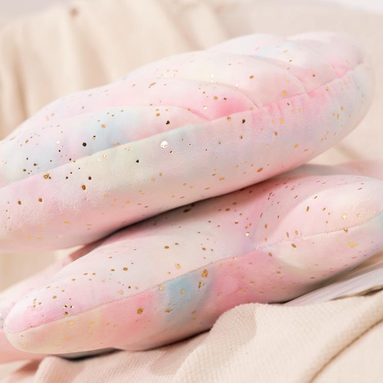 Beautiful Shimmering Pink Shell Pillow Pink Starfish Stuffed Toys Home Decoration 9