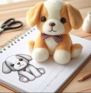 Juguete de peluche personalizado, muñeco de cachorro personalizado, llavero de almohada de peluche con el logotipo de la empresa bordado.1 1