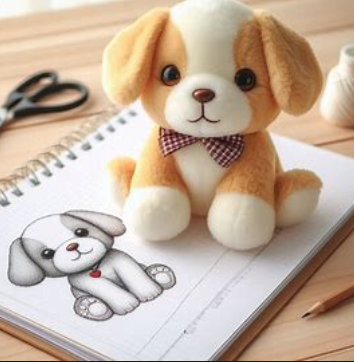 Juguete de peluche personalizado, muñeco de cachorro personalizado, llavero de almohada de peluche con el logotipo de la empresa bordado.1 2