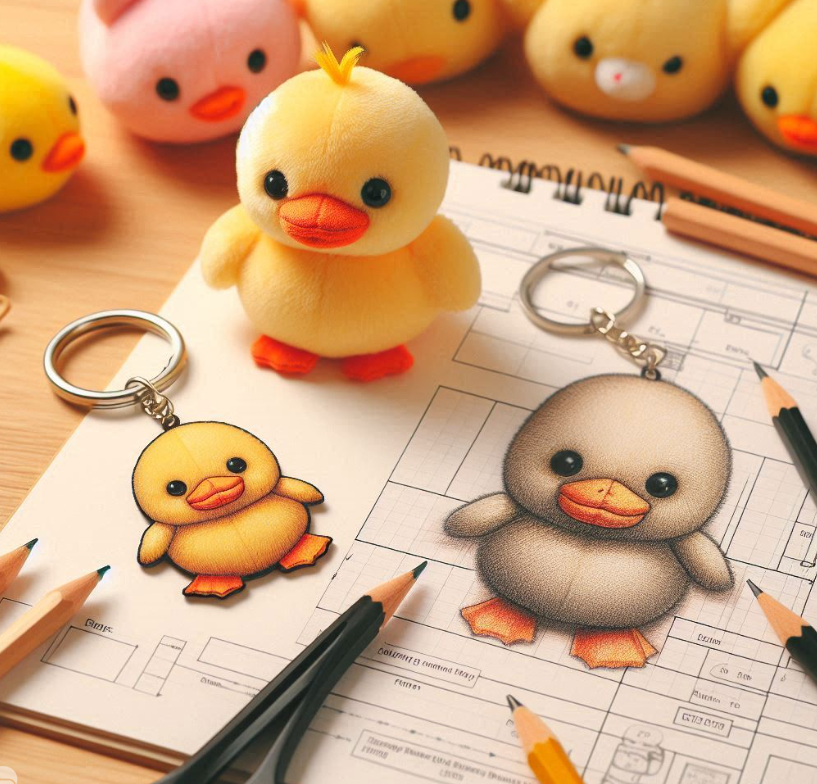 Custom stuffed plush toy custom Fawn doll keychain plush pillow with company logo embroidered. 4