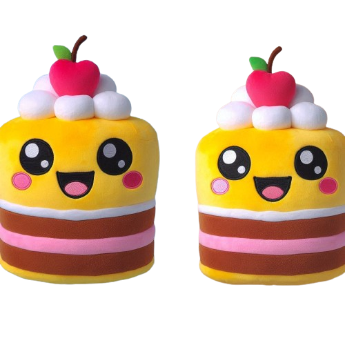 Logo Embroidery Mood Food Plush Doll Custom 20cm Cake Plush Custom Plush Pillow 8
