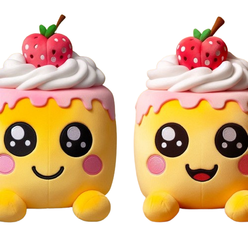 Logo Embroidery Mood Food Plush Doll Custom 20cm Cake Plush Custom Plush Pillow 9