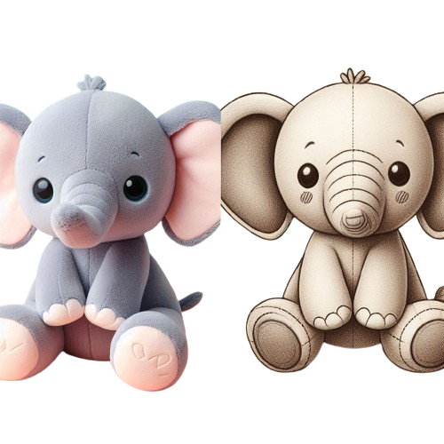 Factory Price Bulk Stuffed Animal Toys Custom Plush Animal Realistic Plush Toys Elephant 9