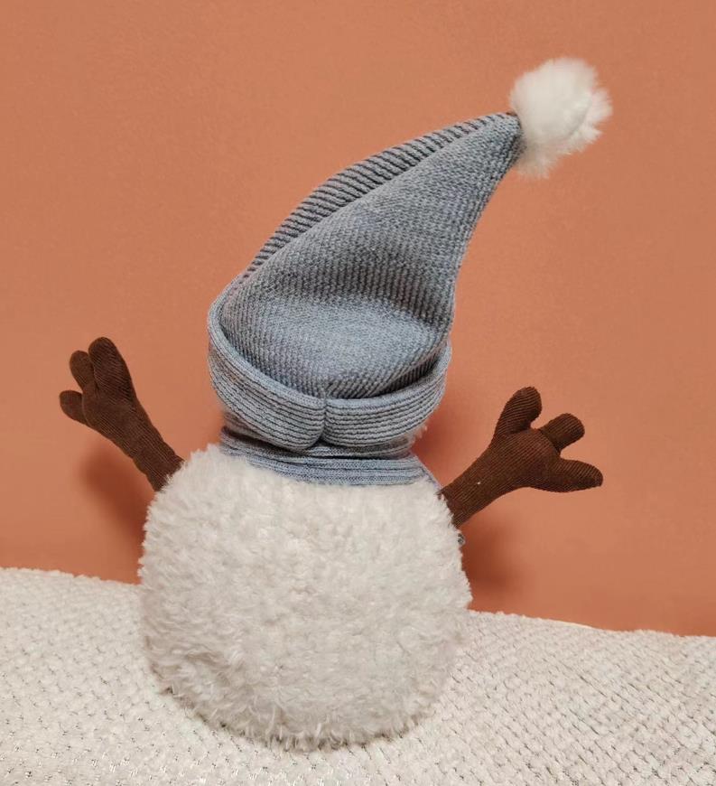 Super Soft High Quality Cute Snowman Plush Toy Christmas Promotion Gifts Deer Elk Stuffed Toys 8