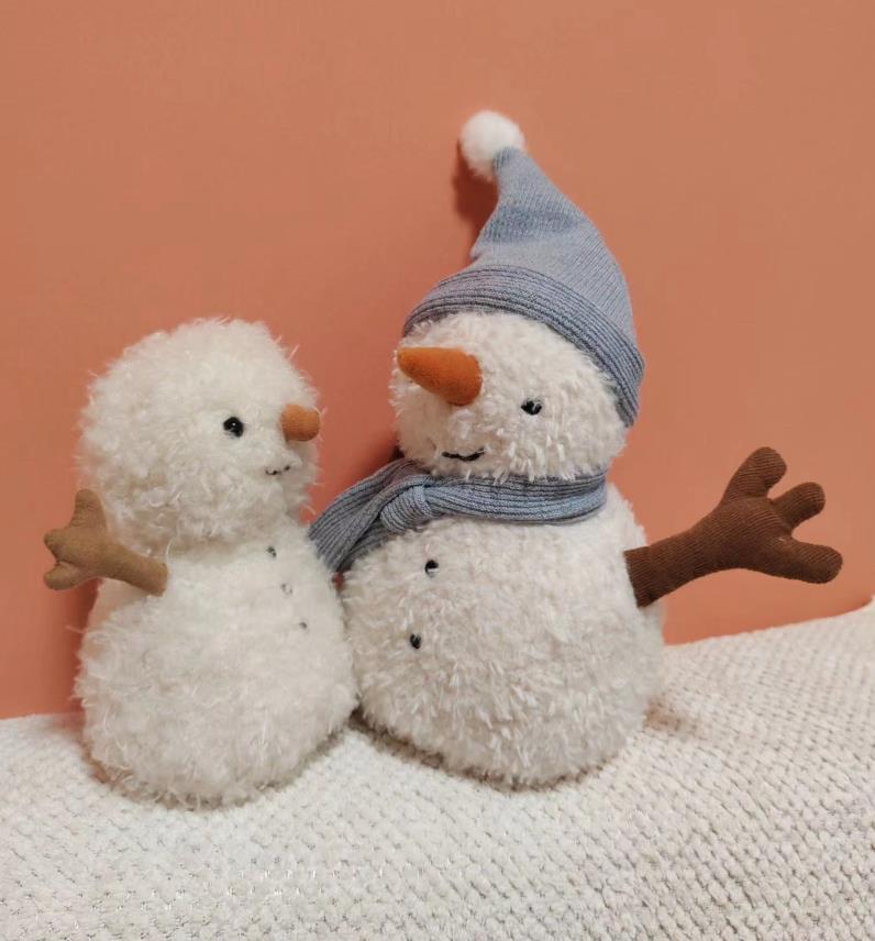 Super Soft High Quality Cute Snowman Plush Toy Christmas Promotion Gifts Deer Elk Stuffed Toys 13