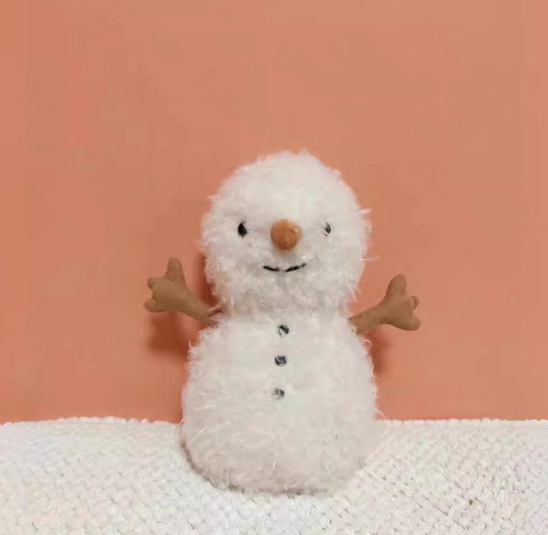 Super Soft High Quality Cute Snowman Plush Toy Christmas Promotion Gifts Deer Elk Stuffed Toys 12