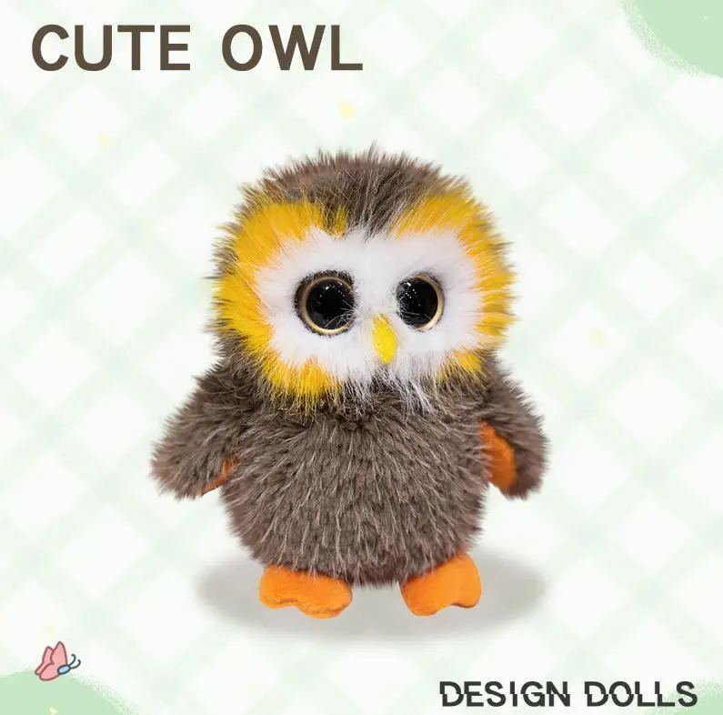 Promotion stuffed Animal Owl Plush Toy Manufacturer Custom Logo Plushie Soft Cartoon Plush toy 1