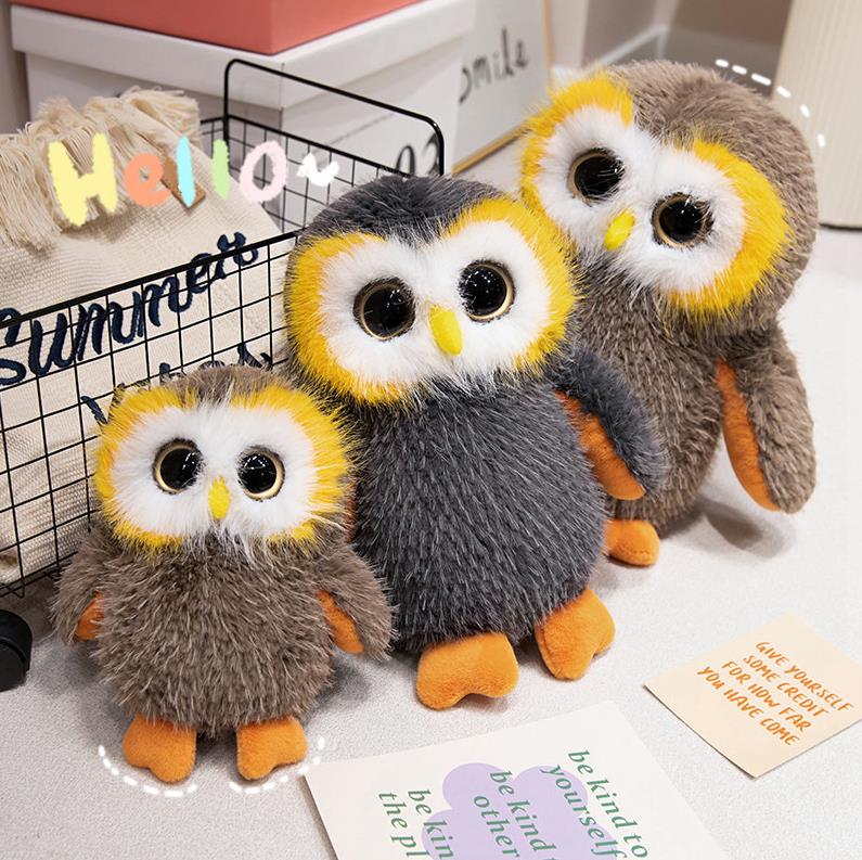Promotion stuffed Animal Owl Plush Toy Manufacturer Custom Logo Plushie Soft Cartoon Plush toy 10