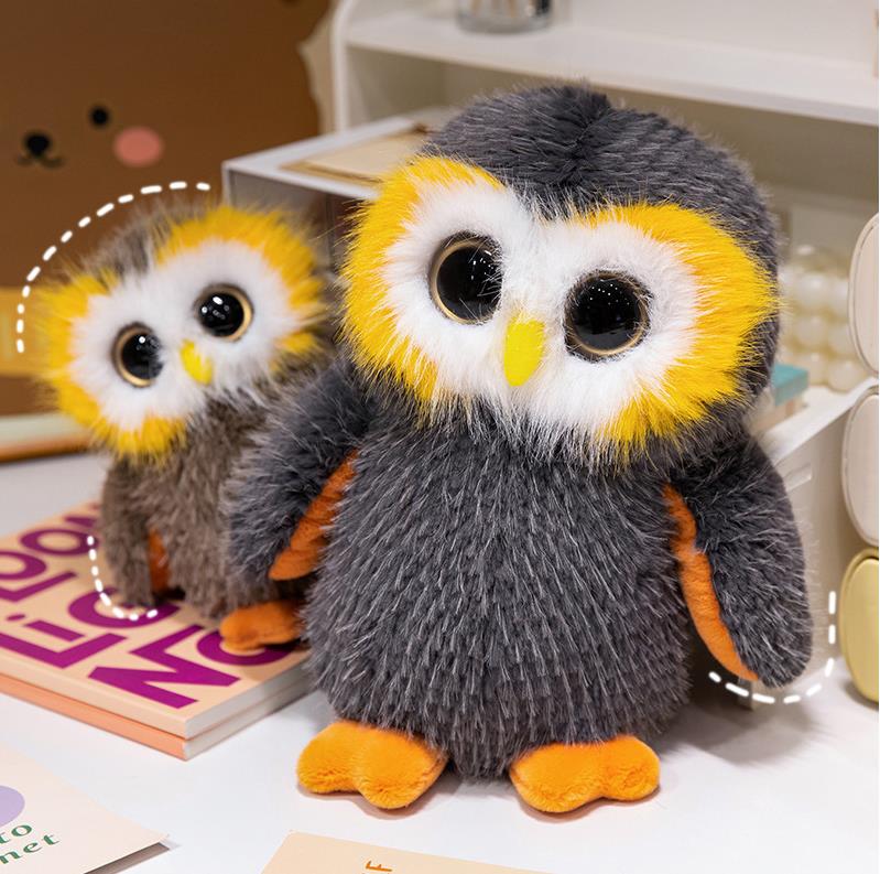 Promotion stuffed Animal Owl Plush Toy Manufacturer Custom Logo Plushie Soft Cartoon Plush toy 8