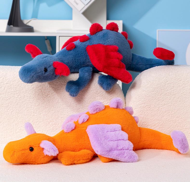 Big Size Flying Dragon Plush Toy Colourful Stuffed Dragon Dolls Plush Pillow 8