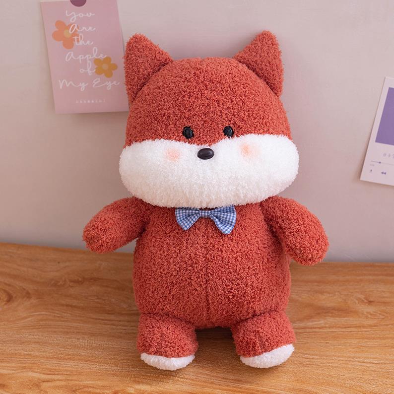 Cute Stuffed Animal Toys White Rabbit Brown Bear Red Fox Dog Plush Toy Plushies 13