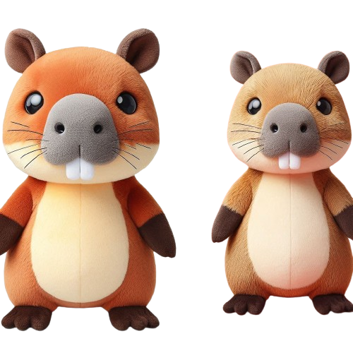 Kawaii Stuffed Animals Beaver Capybara Plush Doll Toy Custom Made Plush Toys 7