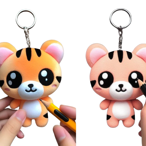 Logo Embroidery Company Promotional Stuffed Animal Keychain Plush Toy Bear Plush Keychain Custom 7