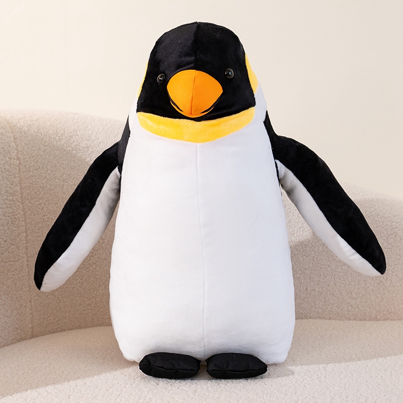 Eco friendly Custom Cute Blue and Black Penguin stuffed animals pillow 2